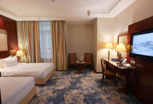 Hotel room interior at Emaar Royal Hotel Medina for Umrah pilgrims