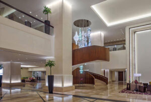 Luxury lobby interior at Jabal Omar Hyatt Regency Makkah